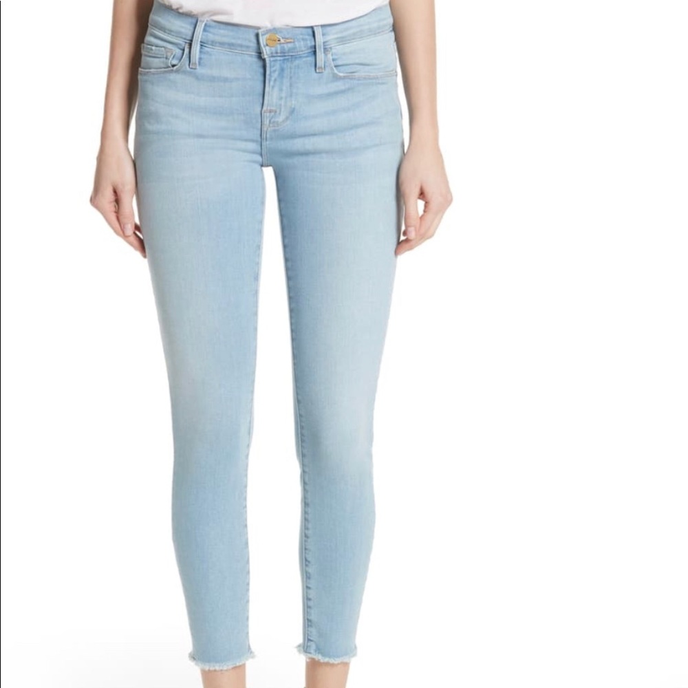 Frame le skinny de jeanne crop jeans